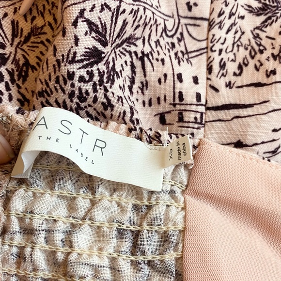 ASTR Raina Tropical Off Shoulder Dress Size XS - Picture 4 of 6